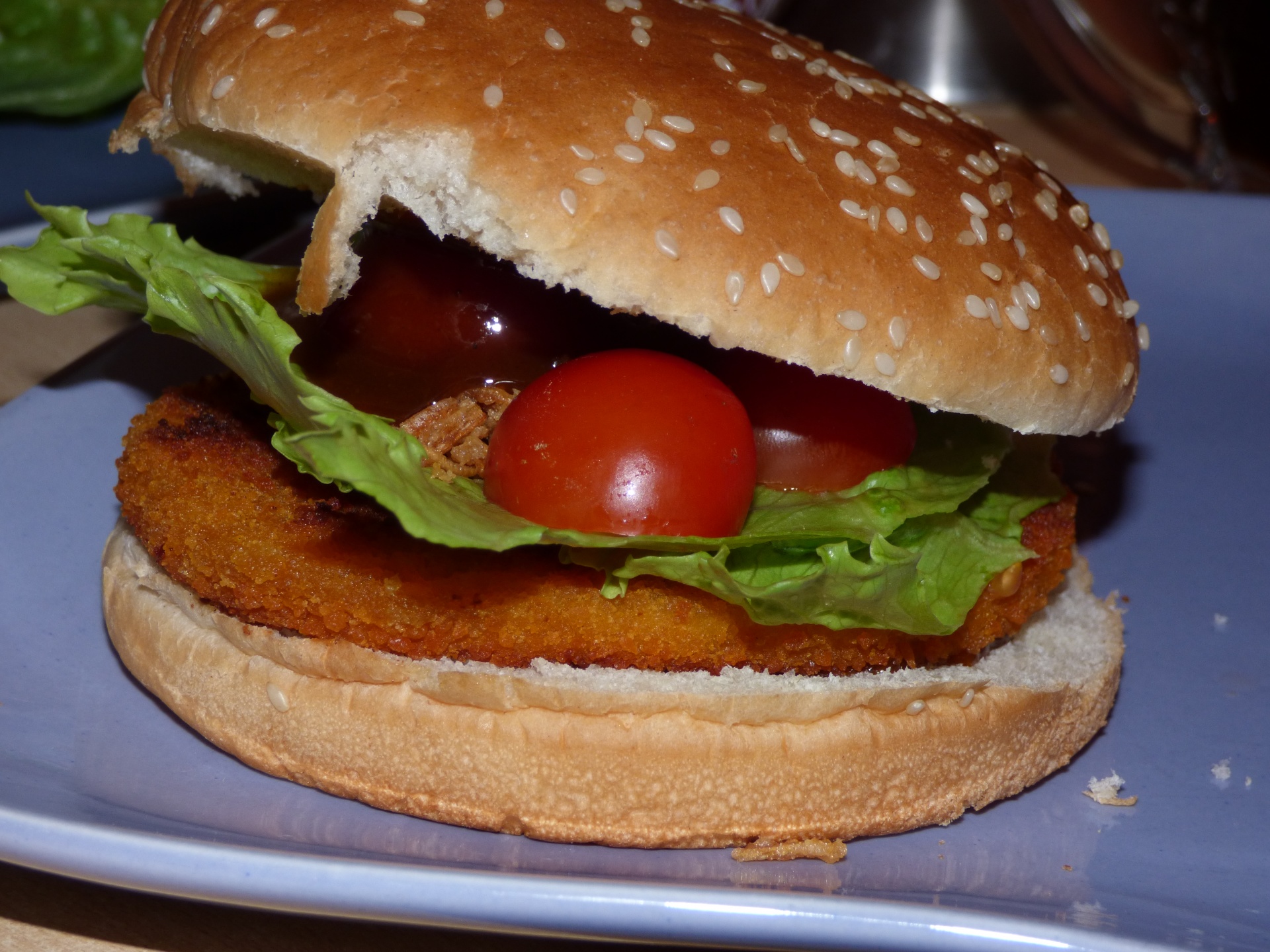 burger tomato lunch free photo