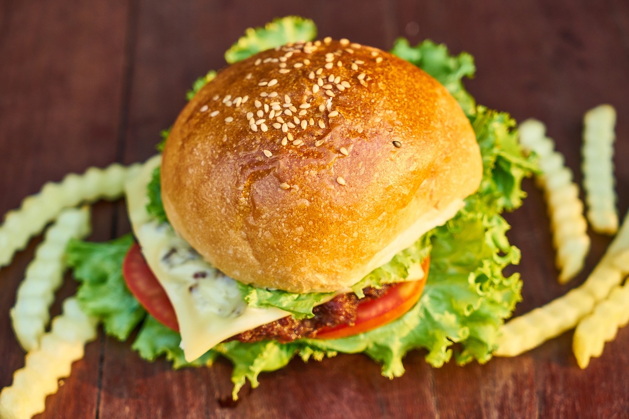 burger bread meat free photo