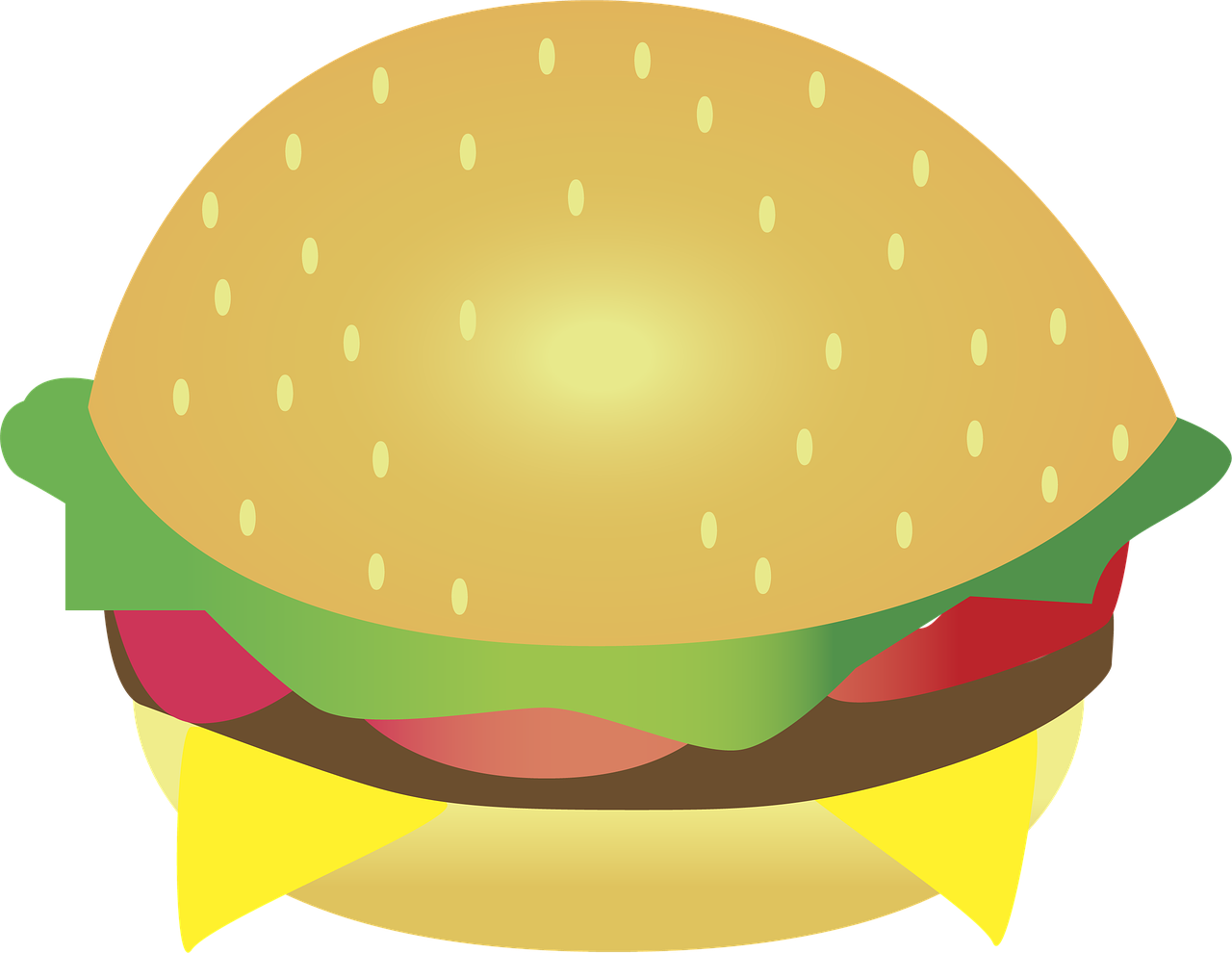 burger meat vegetables free photo