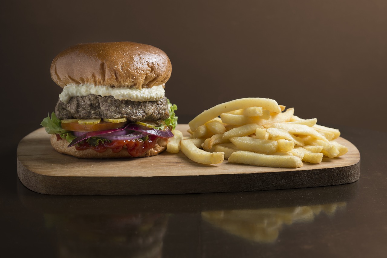 burger  snack  crisp free photo