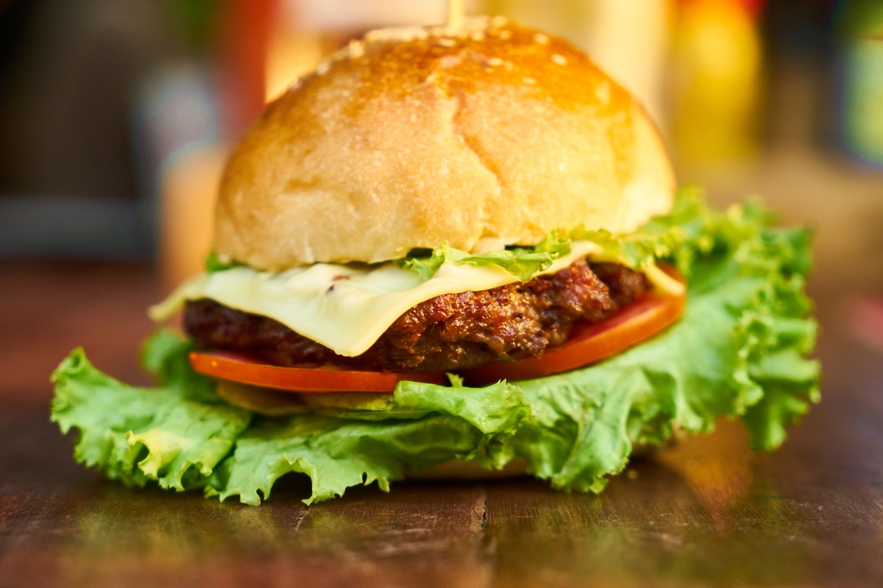 burger  meat  bread free photo