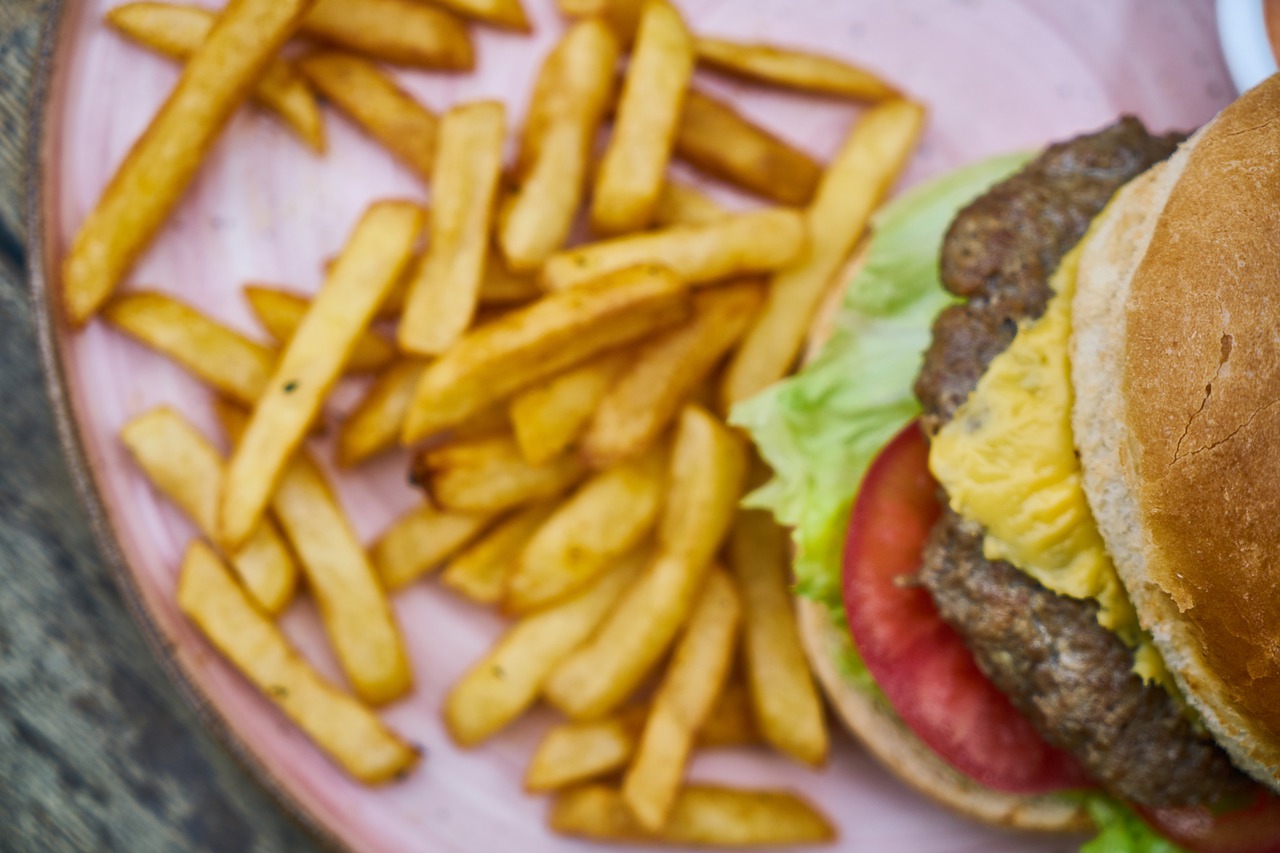 burger  potato  cheeseburger free photo