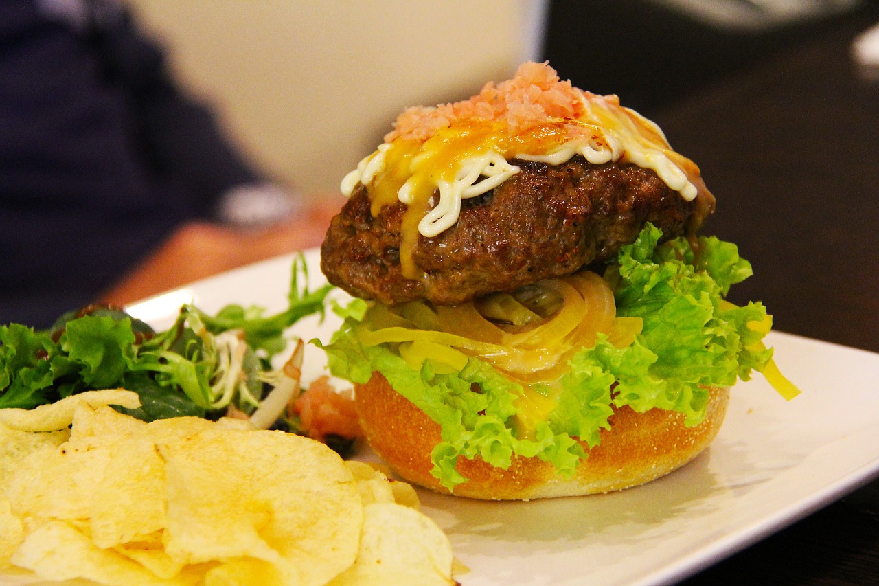 burger food dinner free photo