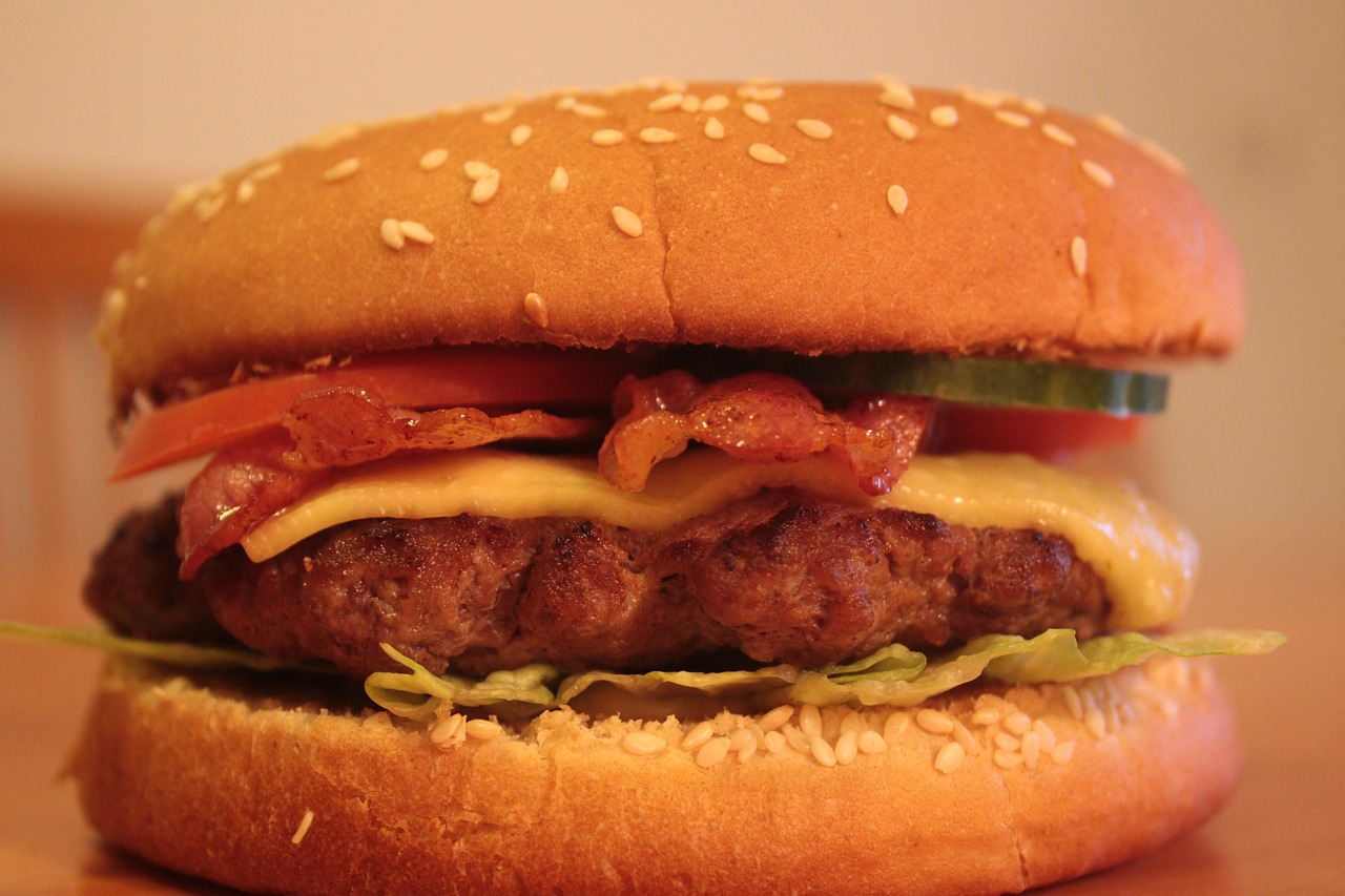 burger cheesburger patty free photo