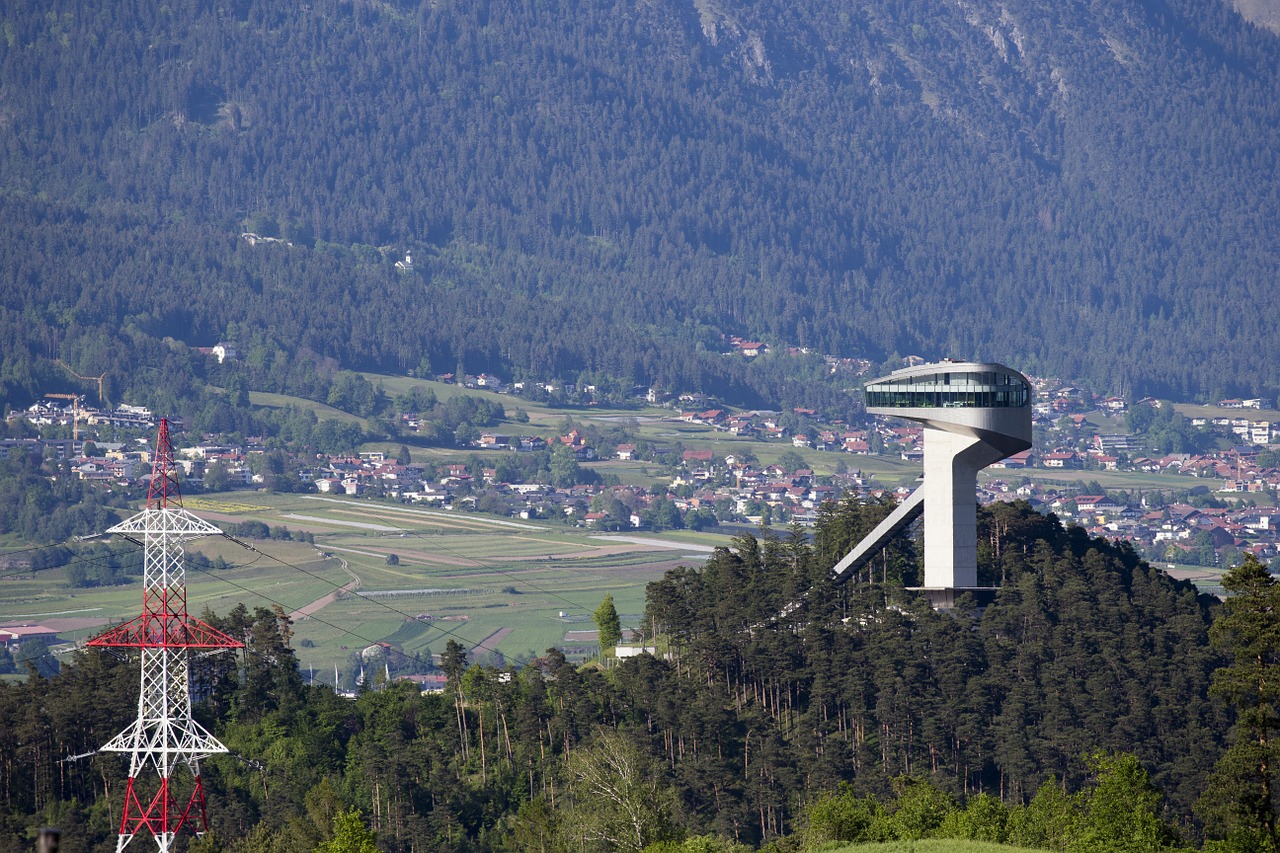 burgisel ski jump innsbruck austria free photo