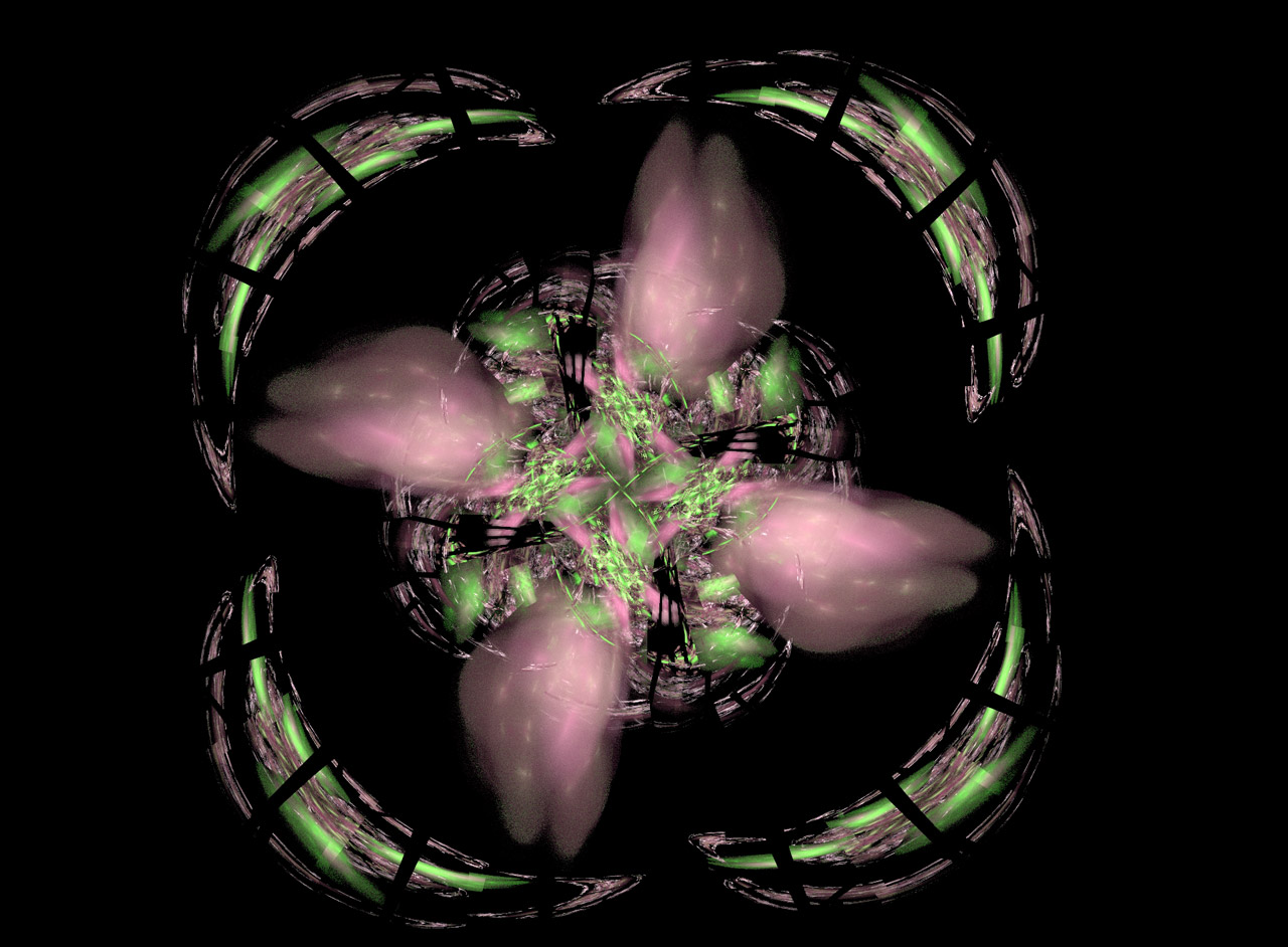 burgundy green fractal free photo