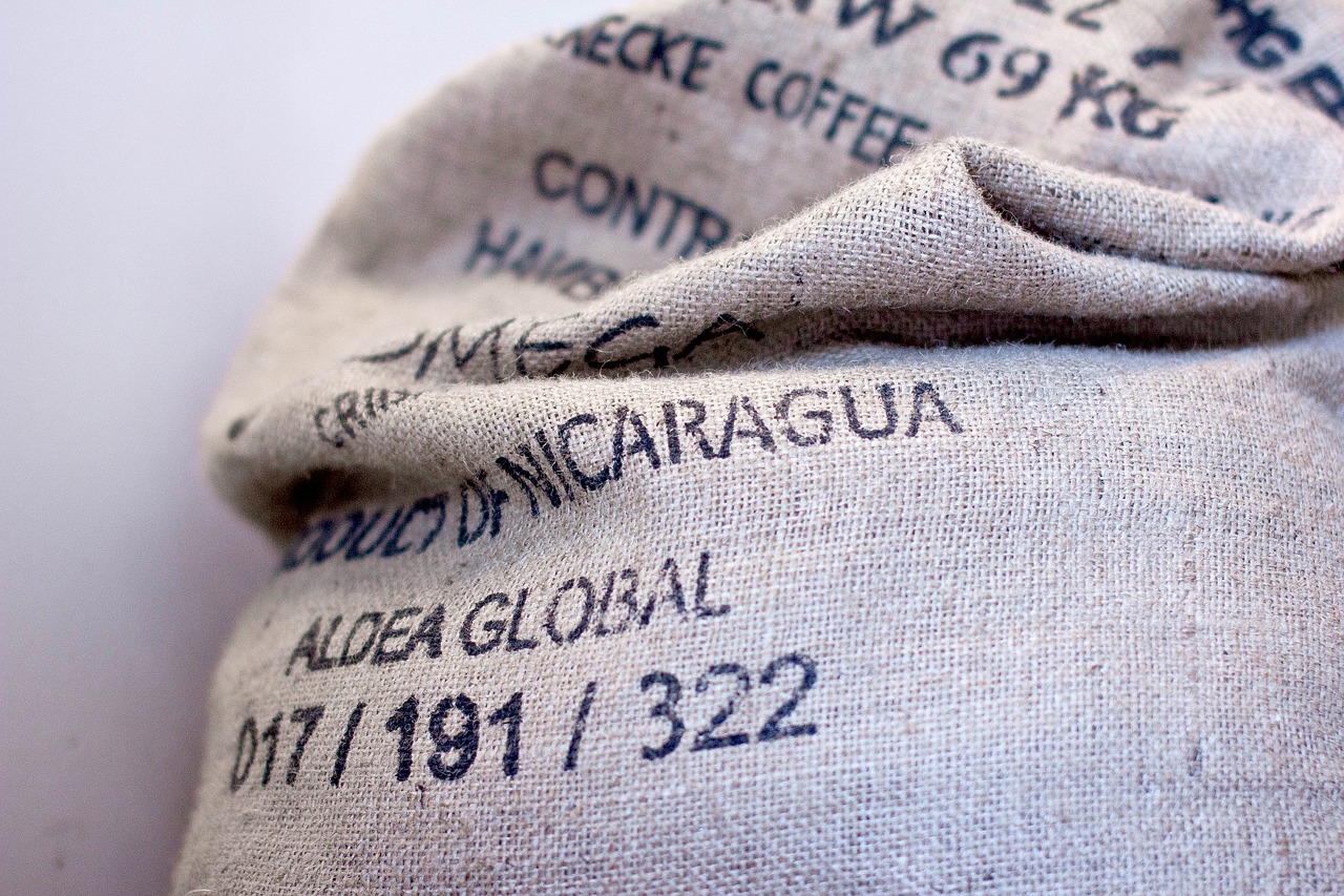 burlap sack coffee free photo