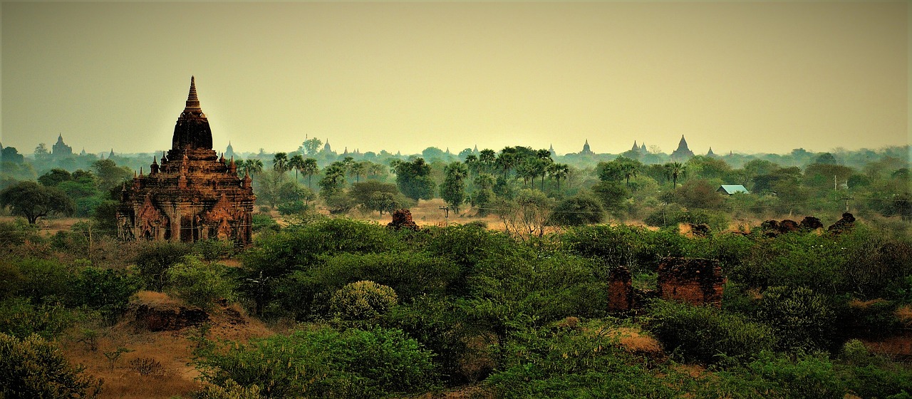 burma bagan landscape free photo