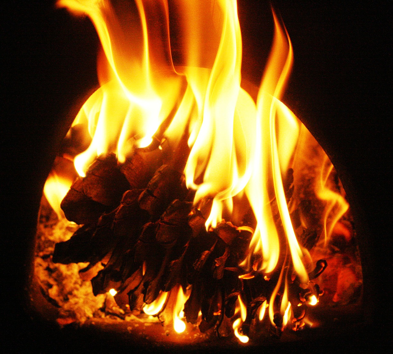 burn embers fire free photo