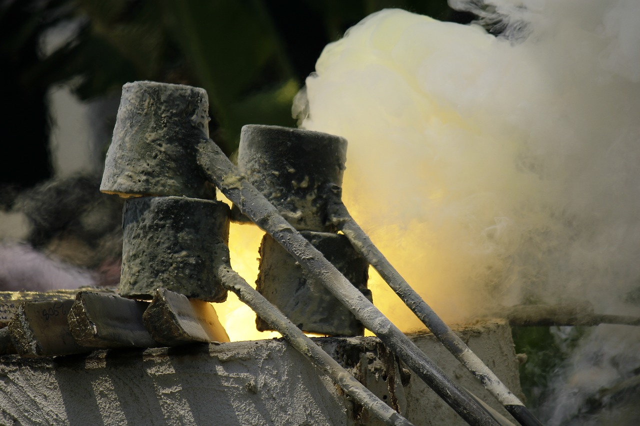 burn metal create a buddha statue thailand free photo