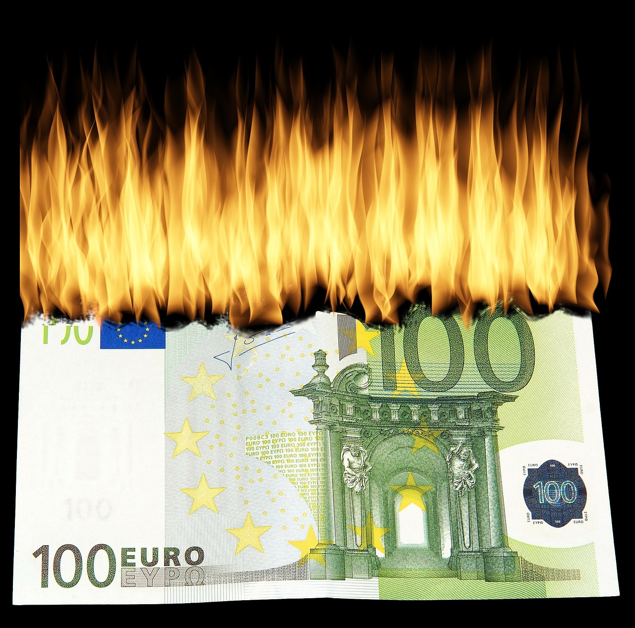 burn money burn geldschein destroy money free photo
