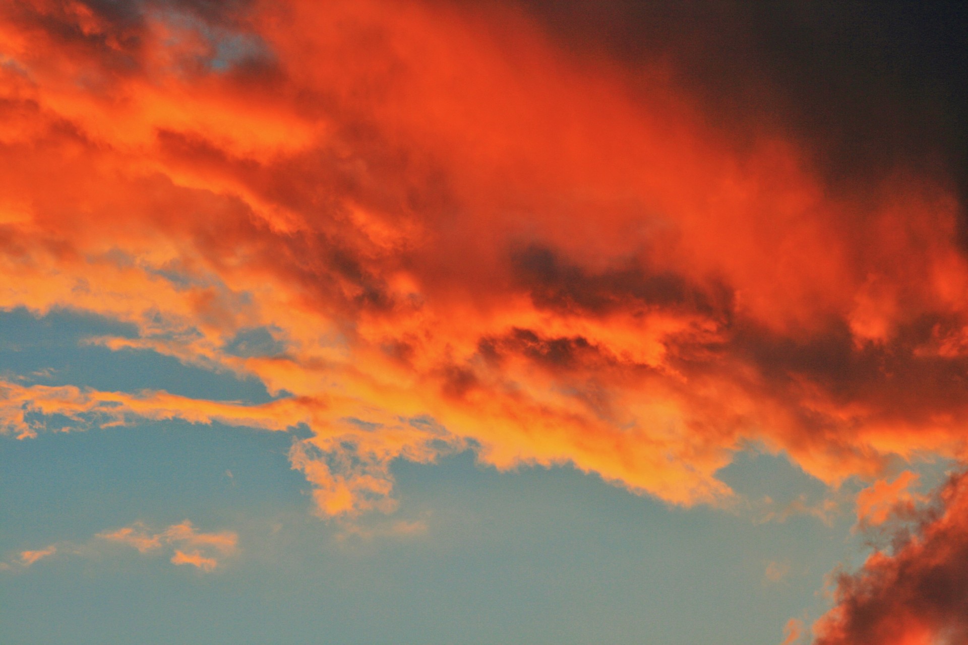 sky sunset cloud free photo