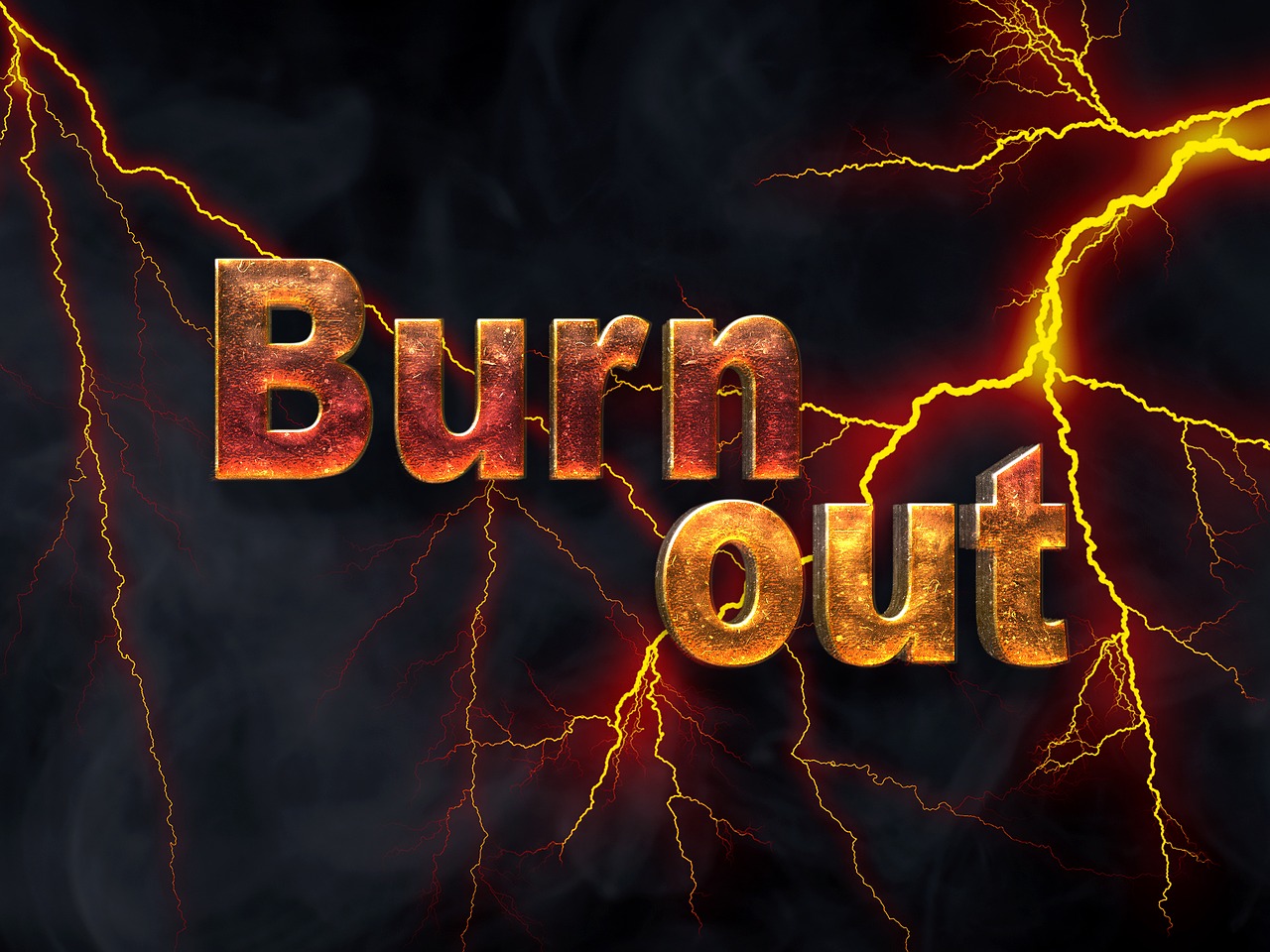 burnout stress font free photo