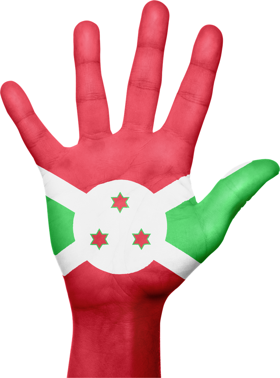 burundi flag hand free photo