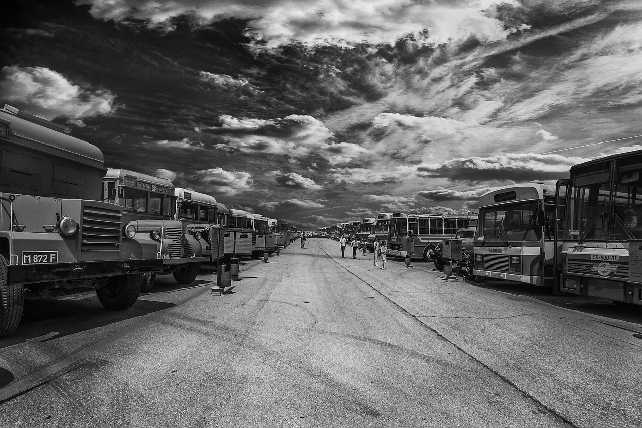 bus garage tel aviv free photo