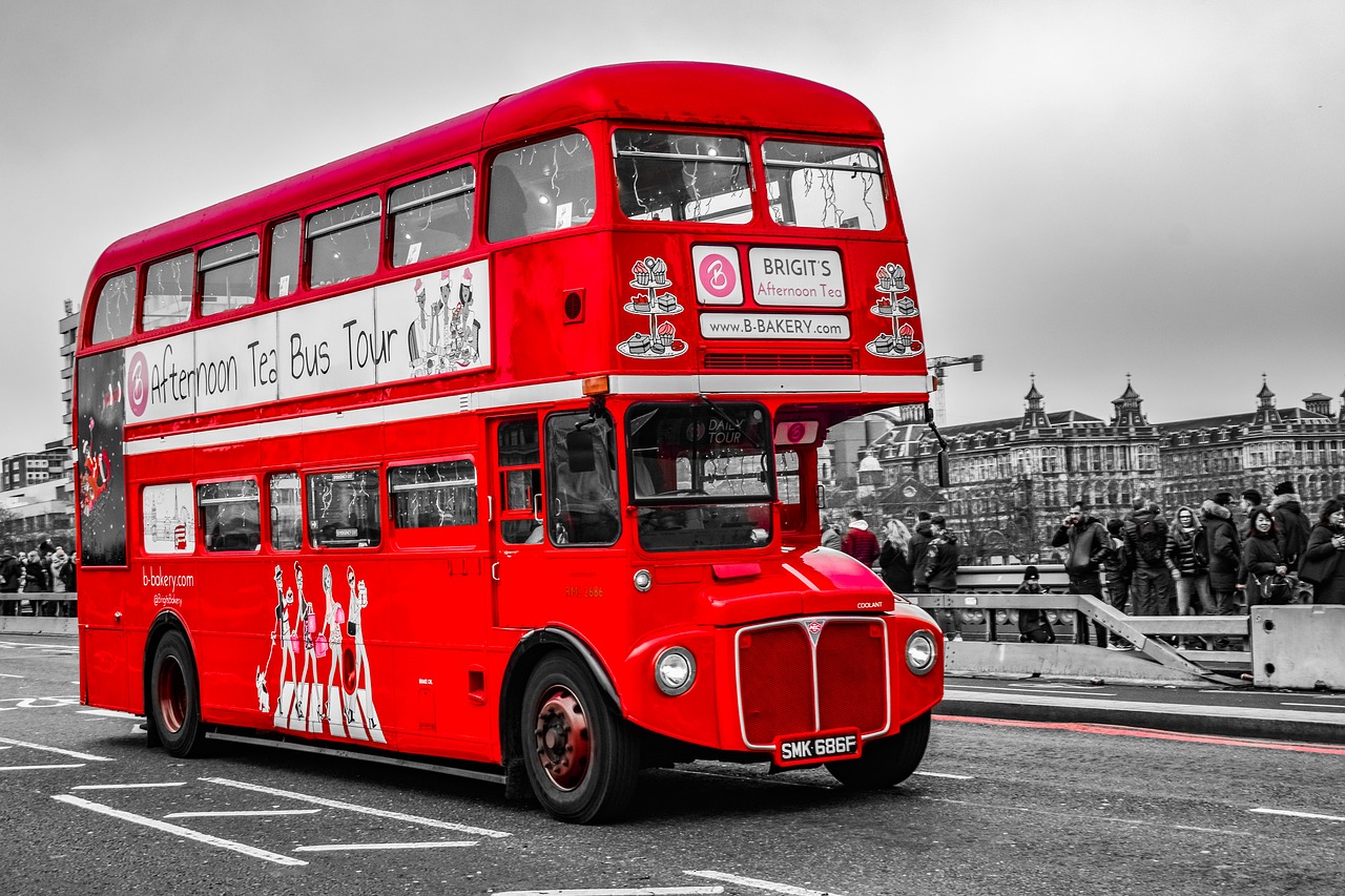 bus  red  london free photo