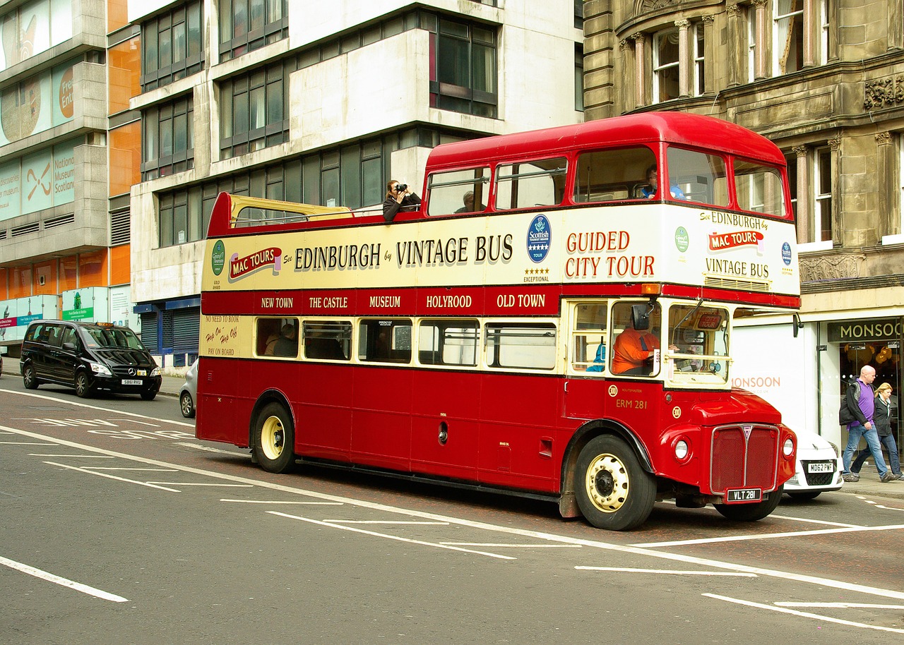 bus tourists scotland free photo