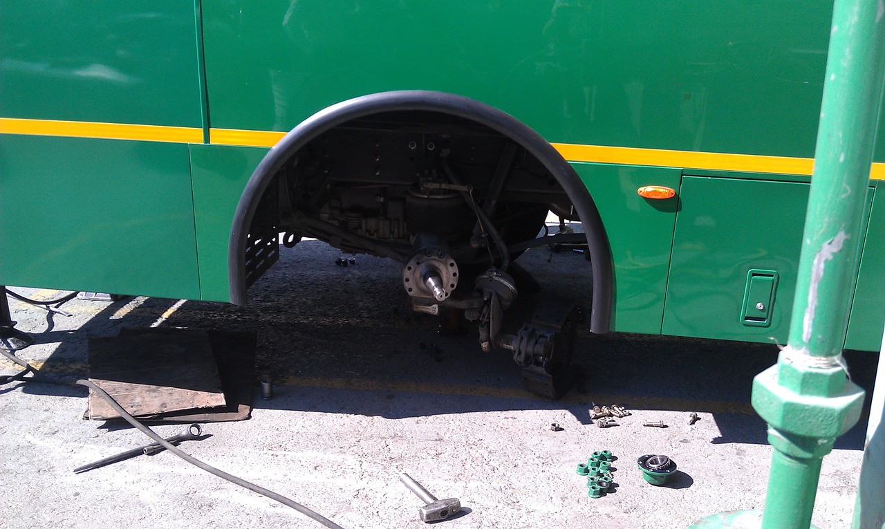 bus mexico repair free photo
