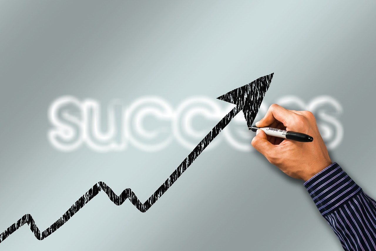 business success curve free photo