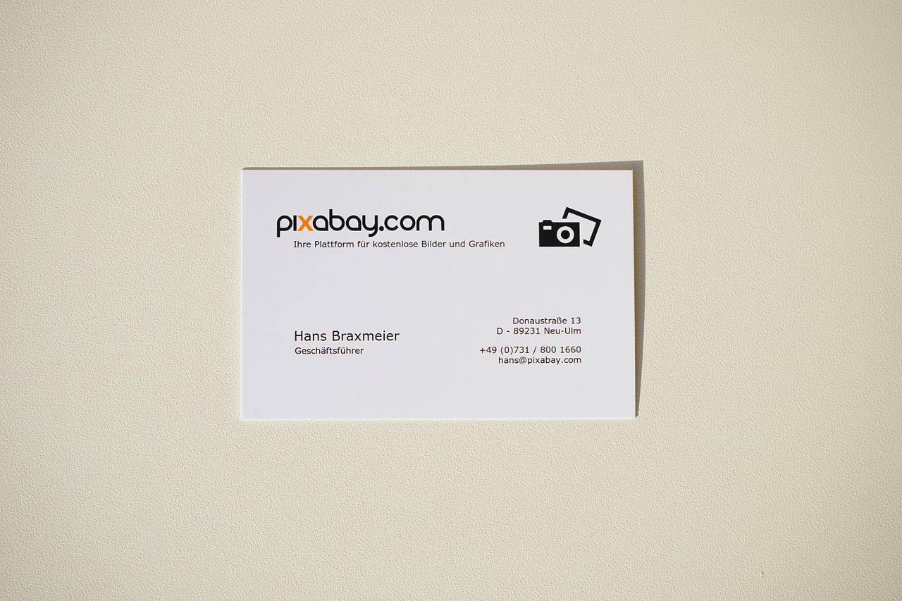 business card pixabay company free photo