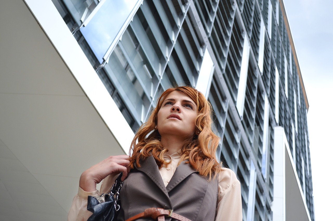 business woman portrait outdoors business center business free photo