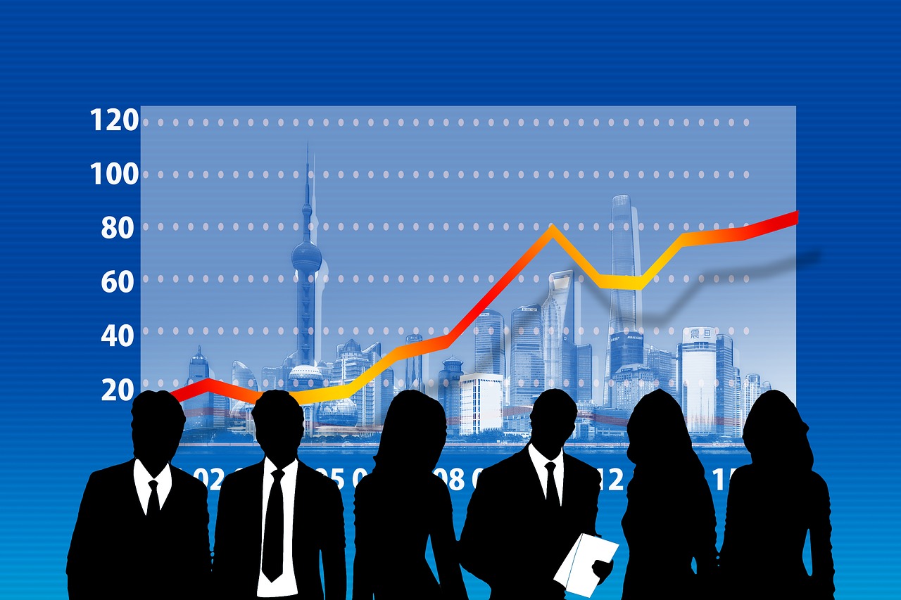businessmen statistics success free photo