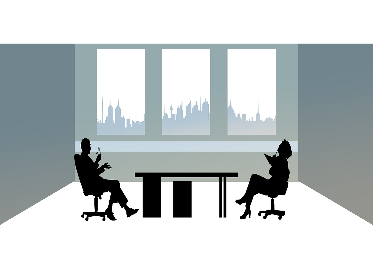 businessmen office silhouettes free photo