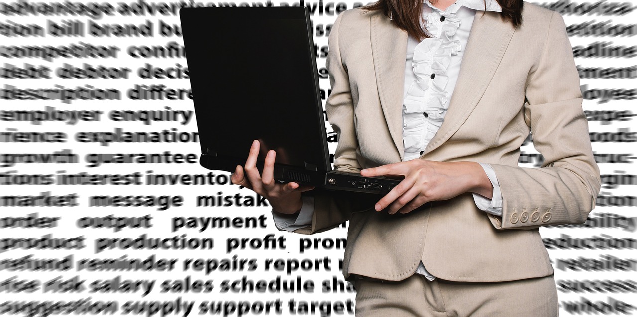 businesswoman female laptop free photo