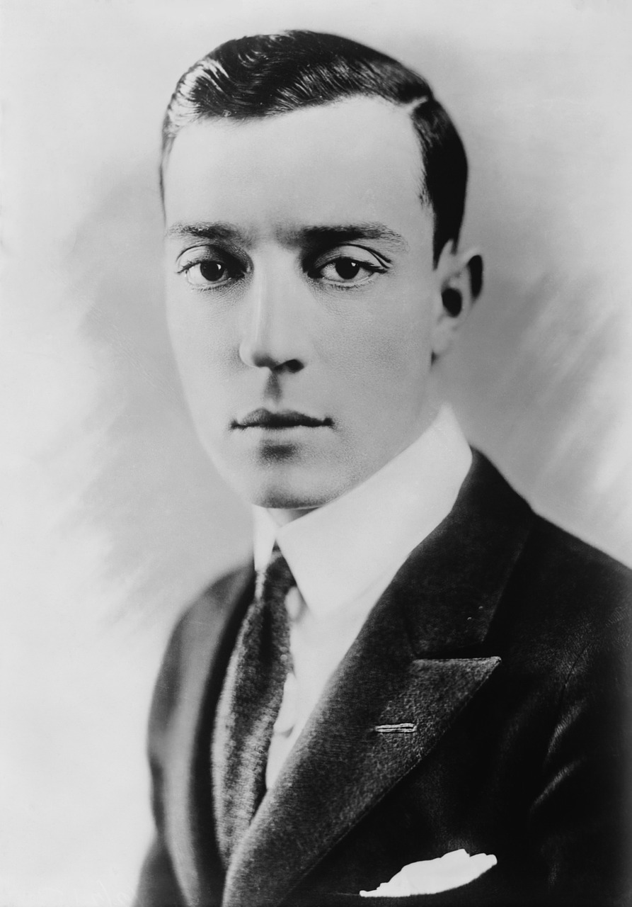 buster keaton actor black and white free photo