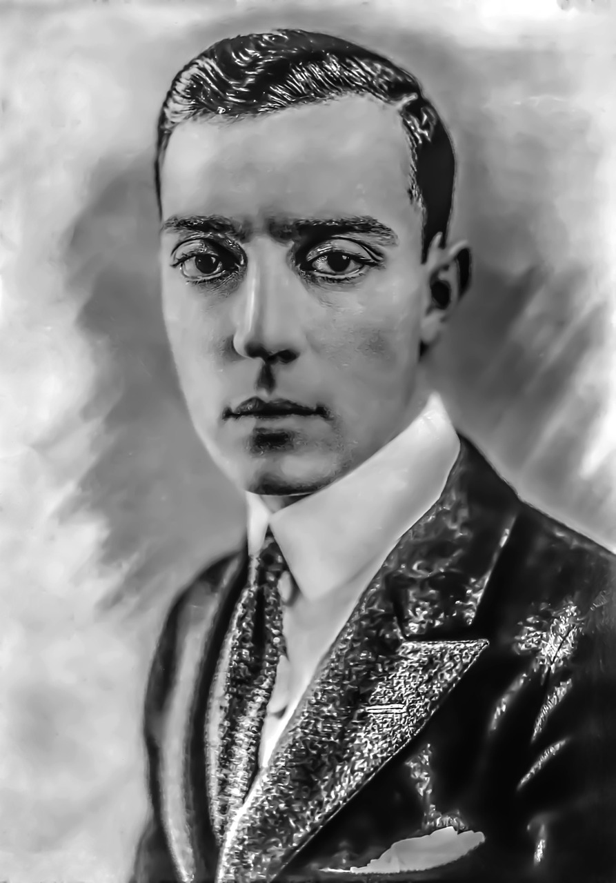 buster keaton - male portrait hollywood free photo