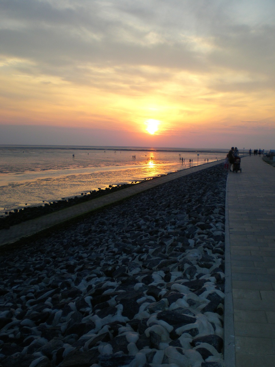 büsum north sea sunset free photo