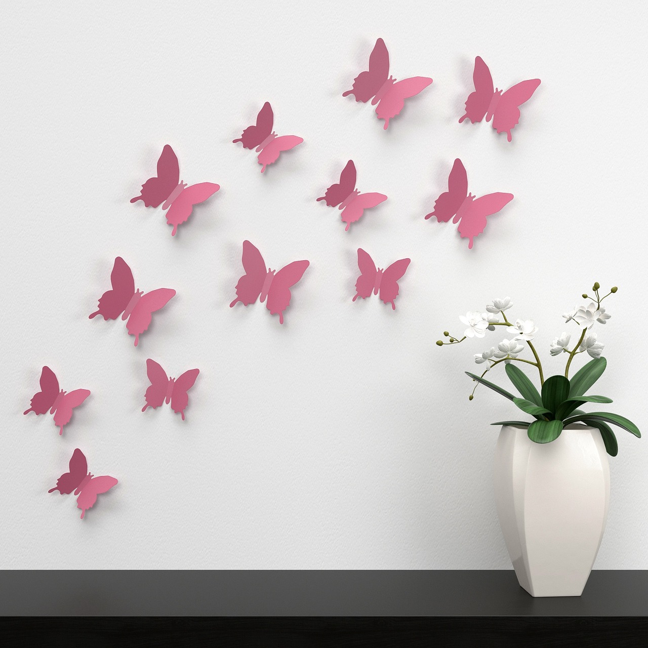 butterfly wall decoration free photo