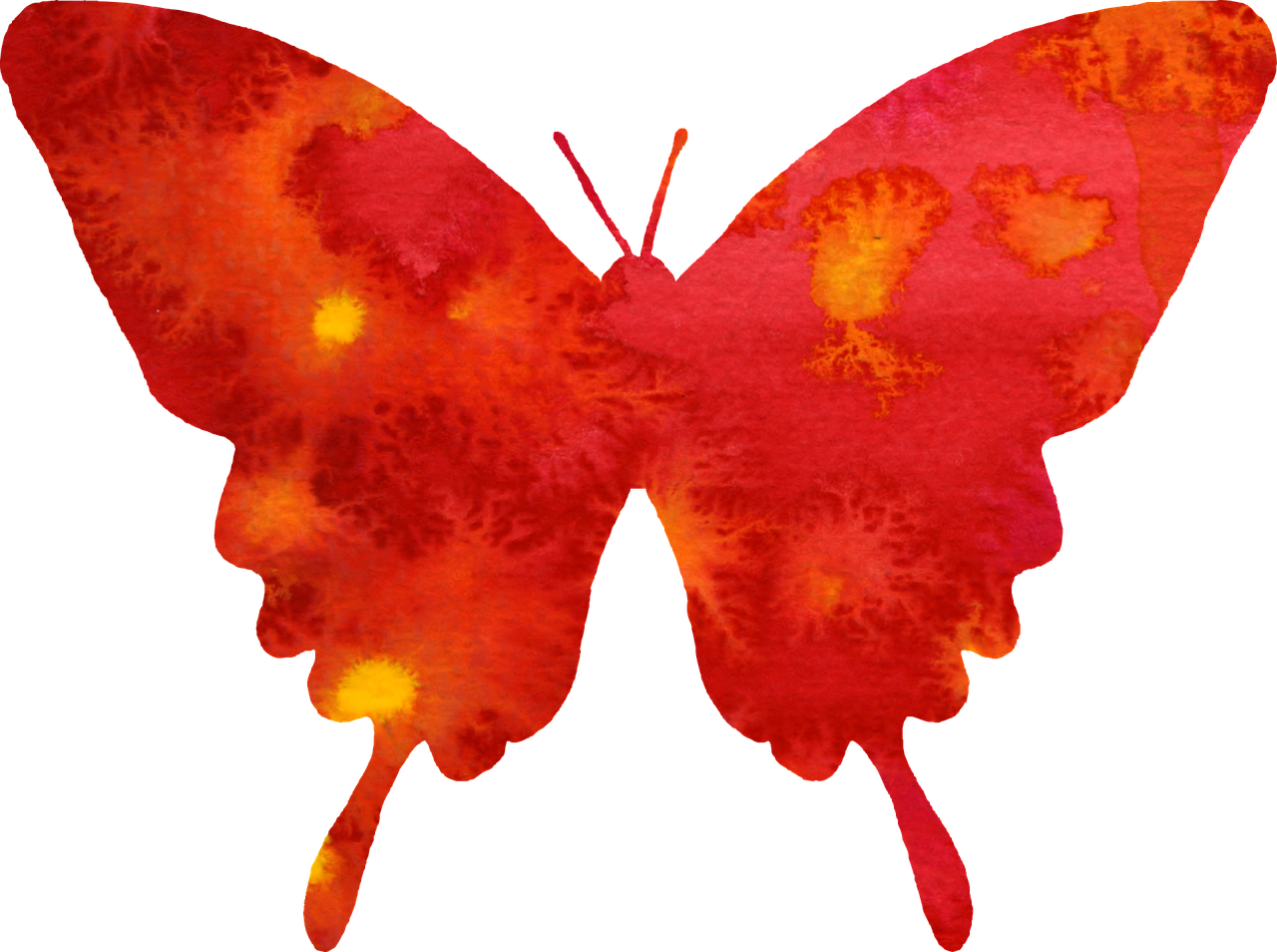 butterfly clipart red free photo