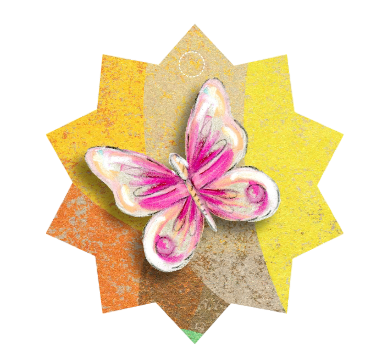 butterfly star tag free photo