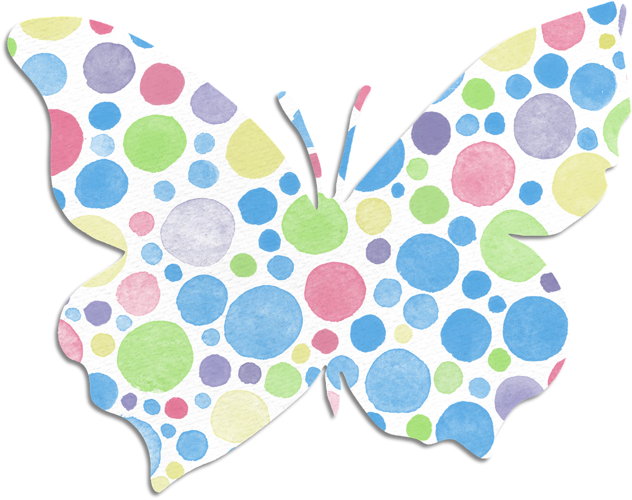 butterfly circles colorful free photo