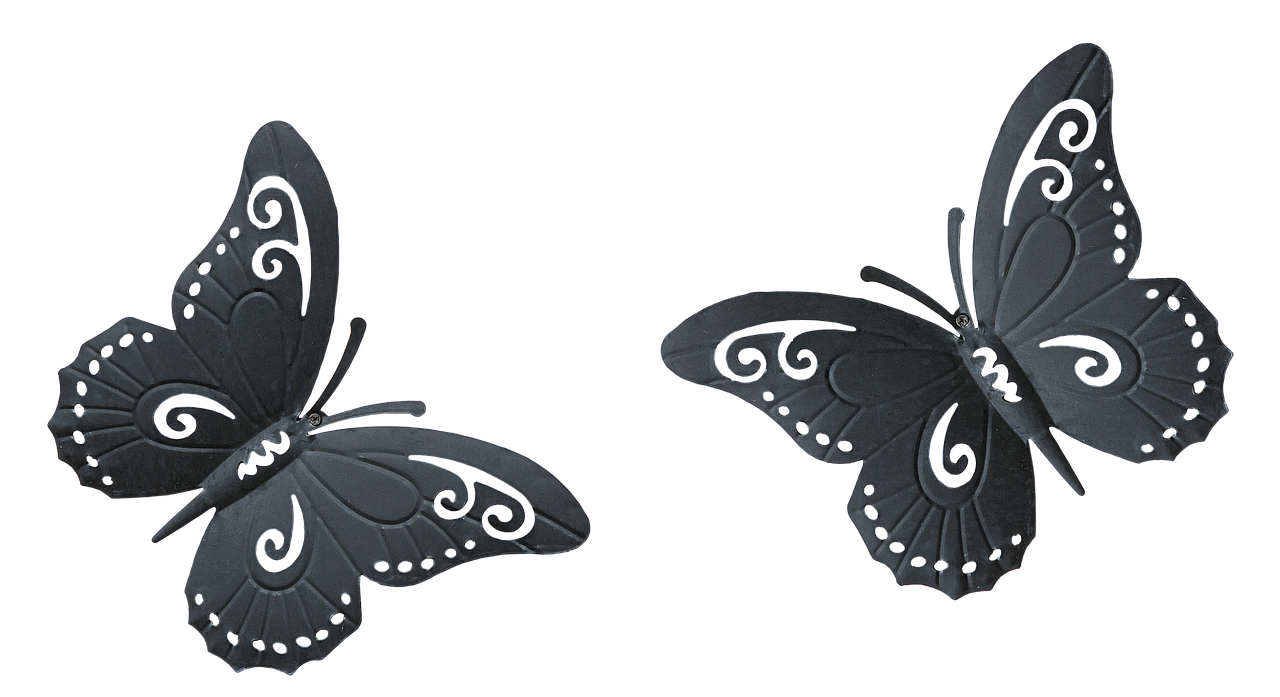 butterfly metal decoration free photo