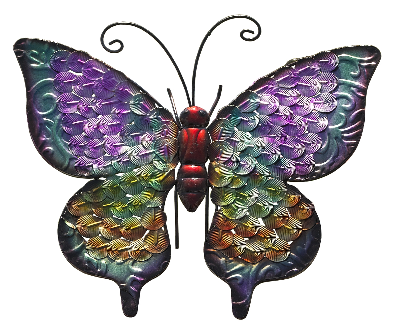 butterfly  metal figure  decoration free photo
