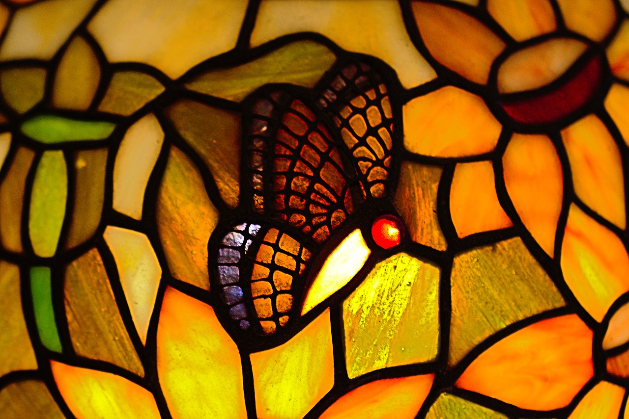 butterfly  tiffany  glass free photo