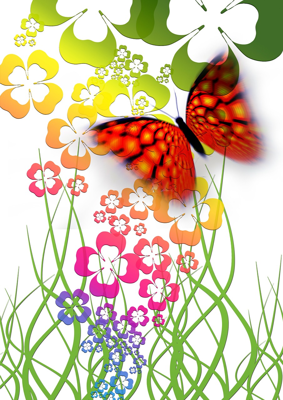 butterfly klee luck free photo