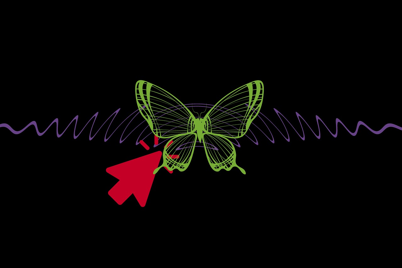 butterfly effect wave wing beat free photo
