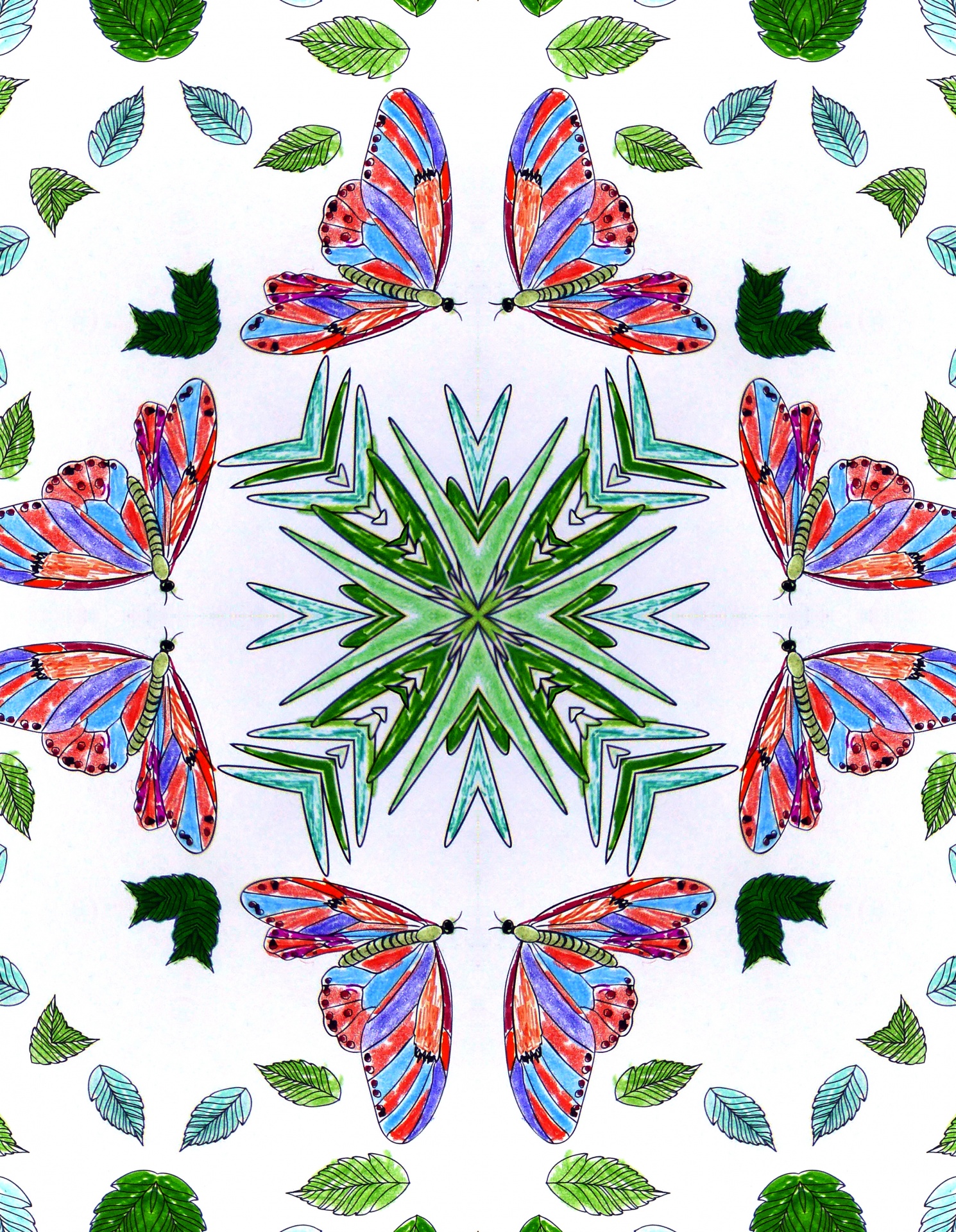 background wallpaper kaleidoscope free photo