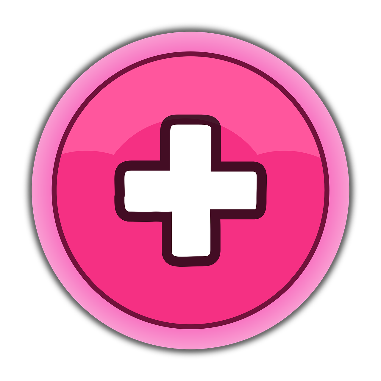 button gui pink free photo