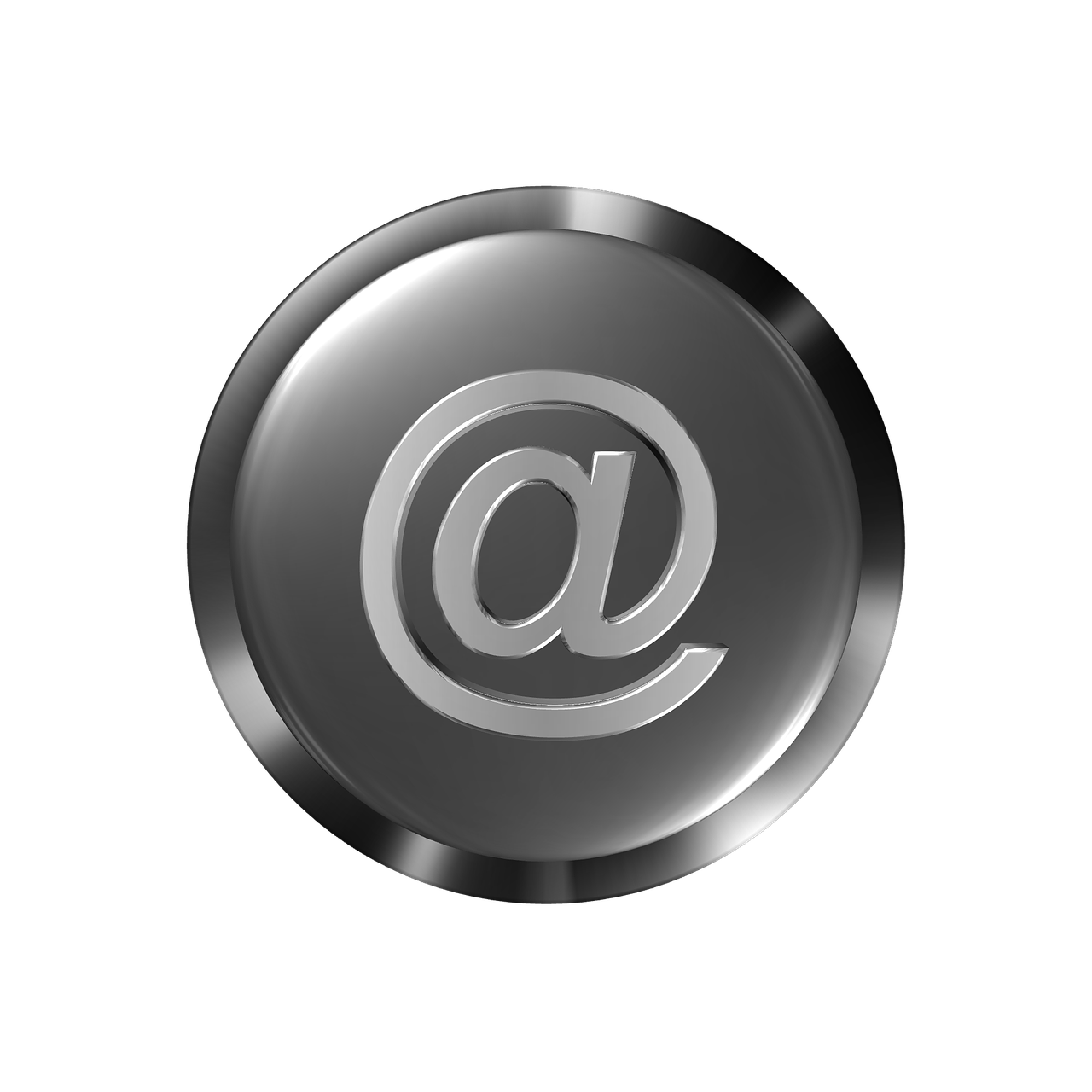 button at symbol email free photo