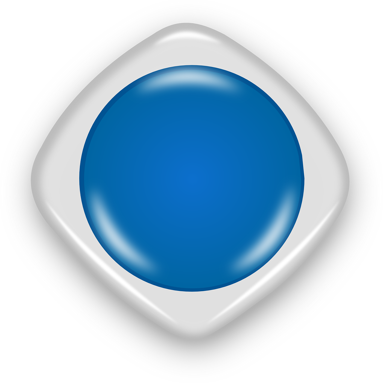 button round blue free photo