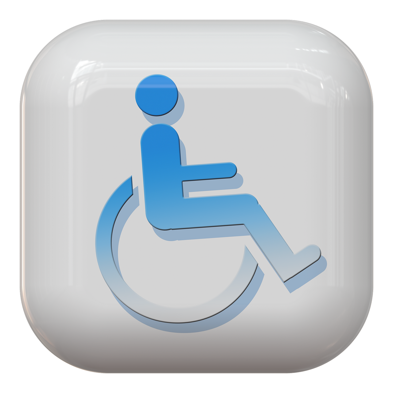 button symbol wheelchair free photo