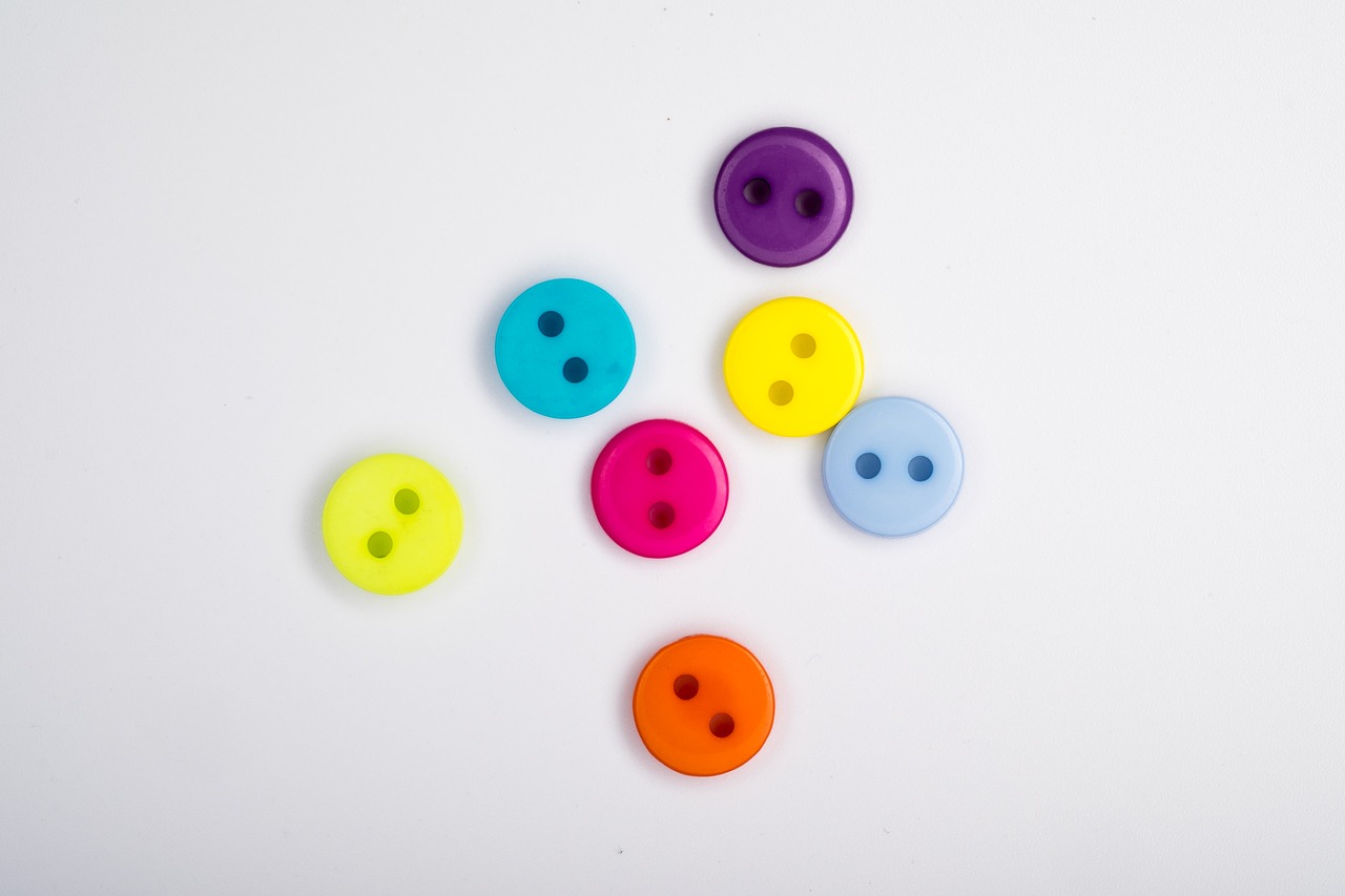 buttons colored buttons colored scattering free photo