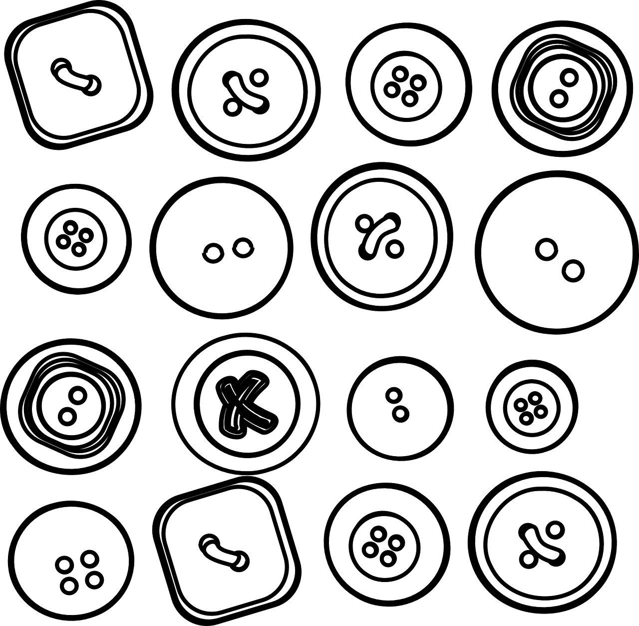 buttons fastners assorted buttons free photo