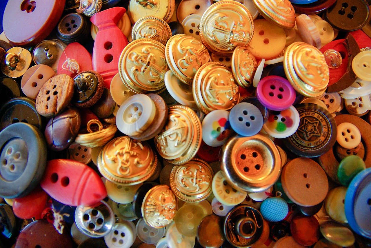 buttons couture materials free photo