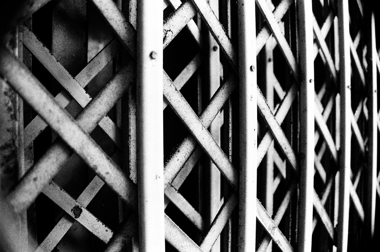bw fences isolation free photo
