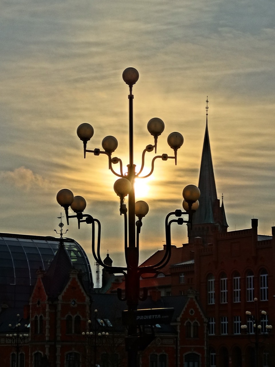 bydgoszcz embankment lantern free photo